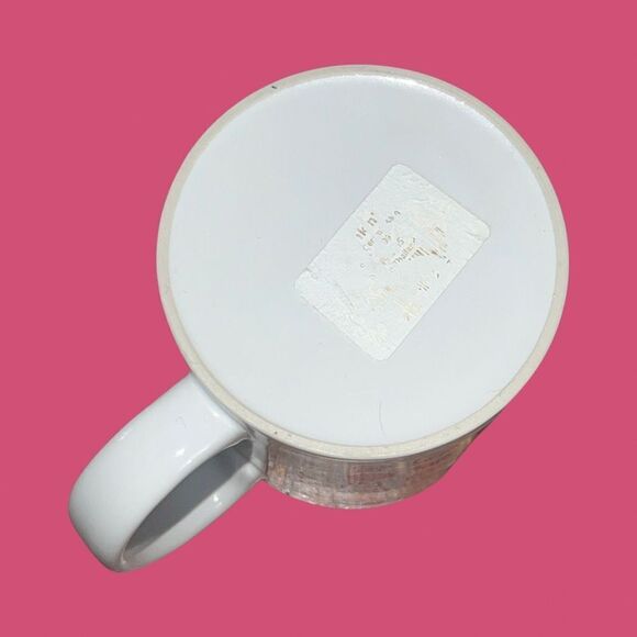 2018 Dunkin’ Donuts Ceramic Tea Cup PEACE LOVE DONUTS Emojis 10 oz Mug - Picture 3 of 4